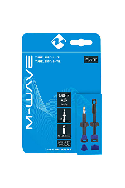 M-wave Set valve tubeless FV 35 mm 2 bucăți