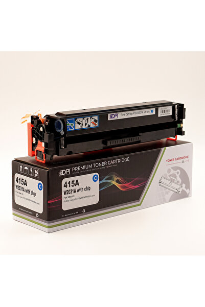 dpitoner HP 415A-W2031A Muadil Toner ( C ) M454DW/ M479FNW/ M479FDW - Çipli