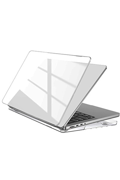 NovStrap Apple MacBook Pro 14 inç M5 Çip A3434 ile Uyumlu Kılıf Sert Parlak Koruma Kapağı