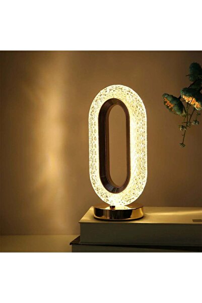 OEM Crystal ambient lamp, touch, USB charging, Gold