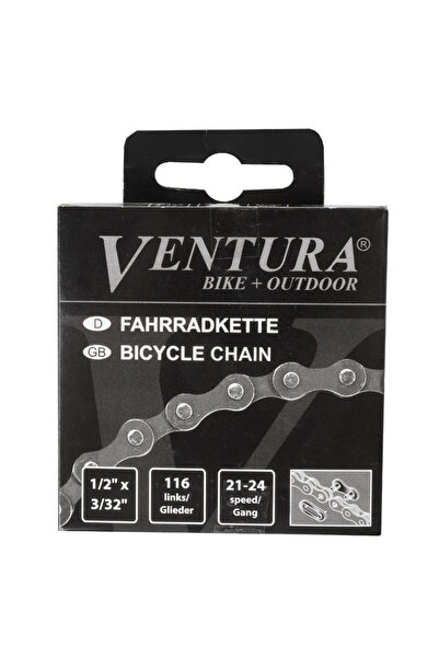 KMC Lanț Ventura 7/8 116T negru/gri