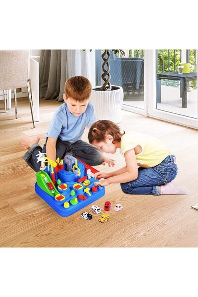 SNAPTRON Car Adventure Toy - City Rescue Preschool Vehicle Playset with 5 Mini Cars