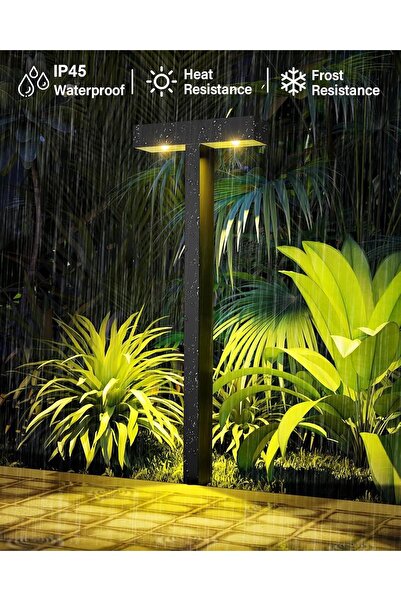 KASTWAVE Solar Pathway Light - 1 Pack, Warm Light, Waterproof, T-Shaped