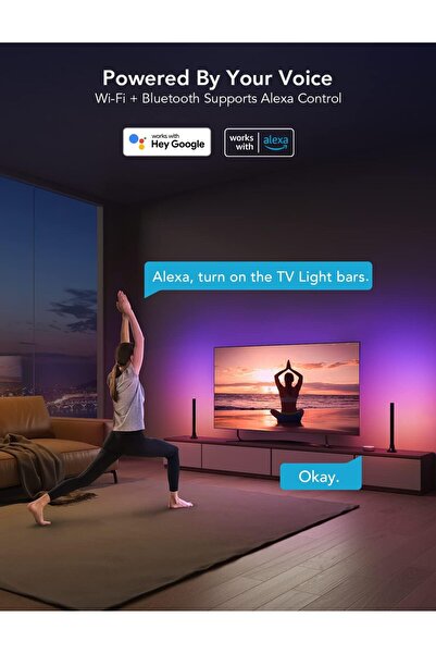 Govee RGBIC TV Light Bars, Supports 55-75 inch TVs, Alexa & Google Assistant