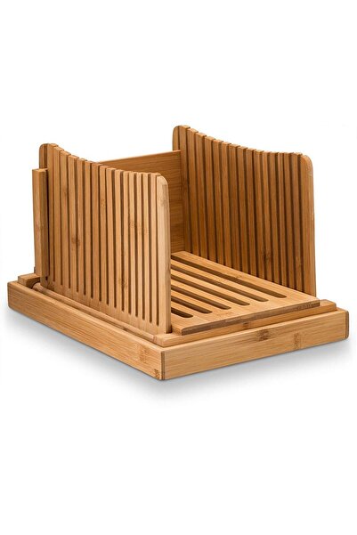 Flippy Bread Slicing Board, 31.7 x 23.7 x 6 cm, Bamboo, Brown
