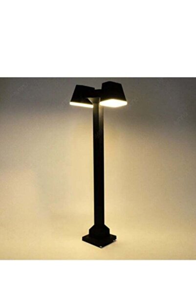 Generic Outdoor Garden & Pathway Light Post, High Protection, Black, Warm Yellow LED