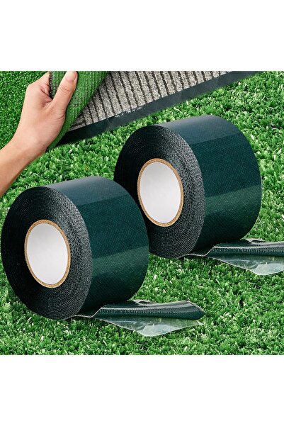 SYOSI Artificial Turf Tape, 2 in x 16.5 ft Double-Sided Turf Tape (2 Rolls)