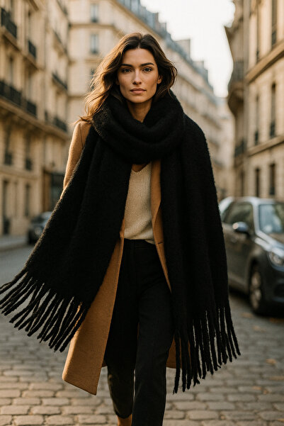 keisy Marita Scarf Soft Textured Premium Shoulder Shawl (Extra Thick)