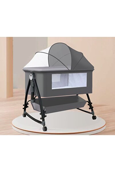 HOURS Foldable Baby Bed, Foldable Newborn Baby Bed, Baby Bed with Large Storage Basket