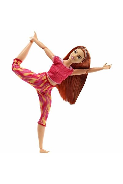 Barbie Papusa Made to move, 22 de articulatii complet mobile, seria 3, par roscat