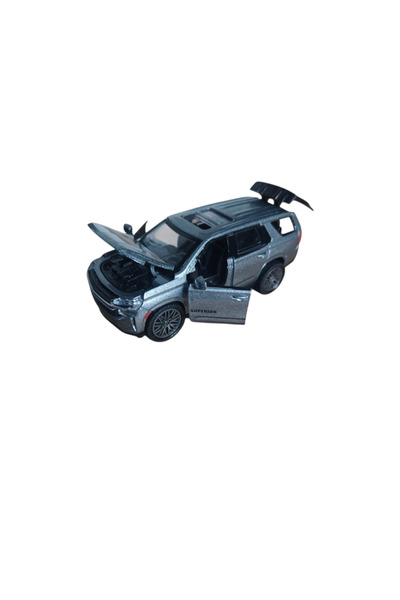 Vision XXI Toyota Land Cruiser 300 Series Car, Metallic, Scale 1:32, Spring Mechanism, 12 cm, Silver