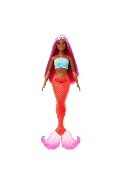 Barbie Barbie doll, Dreamtopia, mermaid with magenta hair and accessories, HRR04