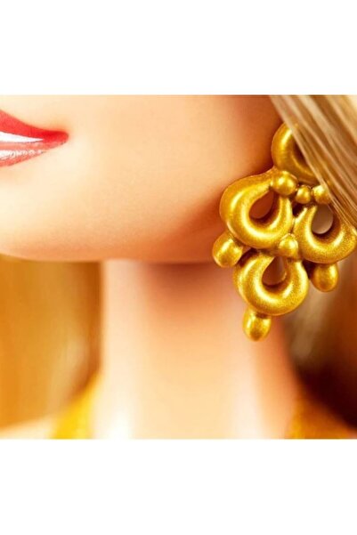 Barbie Holiday collection doll, red dress with gold, GFF68, 30 cm