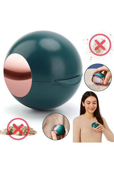 Cuantis Lint and animal hair cleaning ball, reusable, compact design, washable, green, 98 g