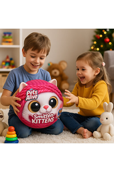 Zuru Toys Zuru Pets Alive Smitten Kittens – Interactive Toy with Glow Eyes, Surprises & Gift Design
