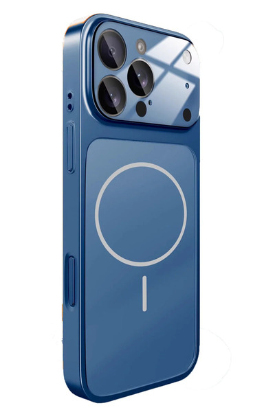 KVK PRİVACY iPhone 17 Pro Uyumlu Mat Cam Arka Kapak Manyetik Kablosuz Şarj De...