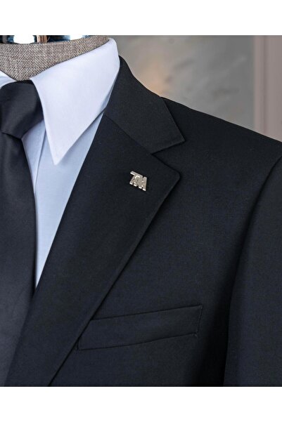 TerziAdemAltun Italian Style S Slim Fit 4 Drop Jacket Pants Suit Black T14773