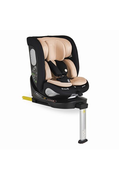 Moni Strike Beige 360° rotating car seat with ISOFIX and support leg, R129 i-Size (0-12 years)