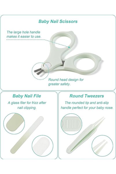 Generic Mikakoz 4-in-1 Baby Nail Care Kit (Green)