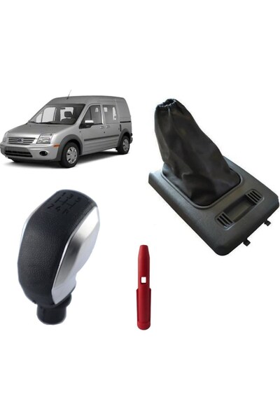 FVR Ford Connect Çerçeveli Vites Körüğü ve Gri Spor Vites Topuzu
