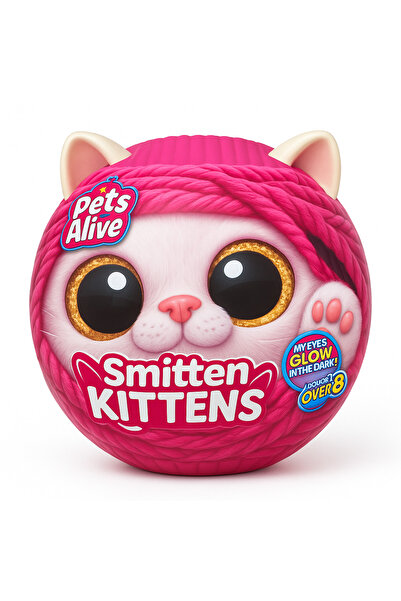Zuru Toys Zuru Pets Alive Smitten Kittens – Interactive Toy with Glow Eyes, Surprises & Gift Design