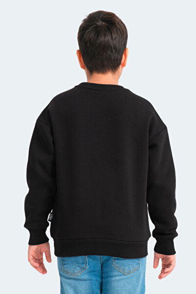 Slazenger Logan Unisex Children's Black Sweatshirt