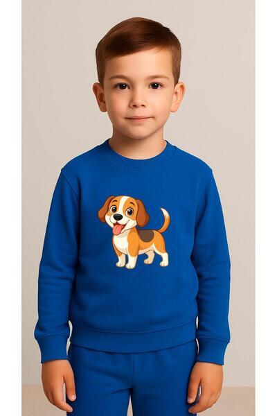playwear Παιδικό Φούτερ Σετ με στάμπα DOG TONGUE για Κορίτσια και Αγόρια, με ...