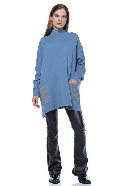 Jolenttine Sweater with pockets, blue