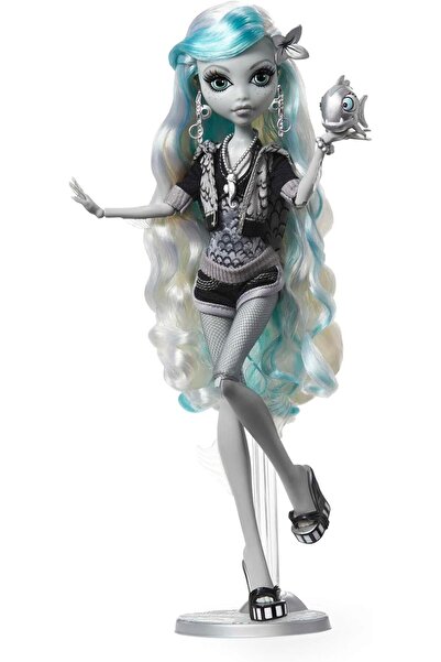 MONSTER HIGH Papusa , Lagoona Blue in Black and White, Collector edition