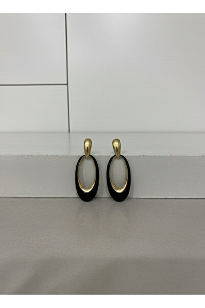 Lucas İstanbul Black Hoop Earrings