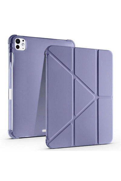 one depot only for quality life حافظة iPad Pro 11 2024 مع حامل قابل للطي ثلاثي الأقسام مع قلم