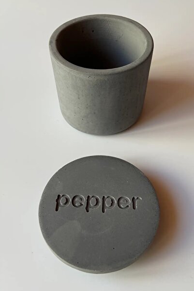 sin istanbul Concrete Pepper Shaker with Lid Anthracite
