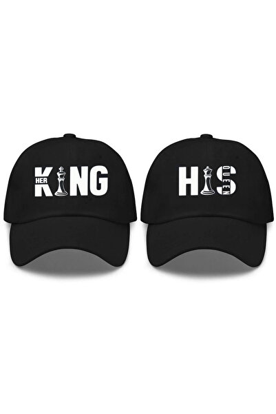 l'eivor Her King & His Queen Chess Theme Printed Pair of 2' Snapback Hats