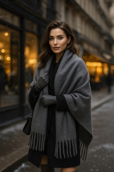 keisy Marita Scarf Soft Textured Premium Shoulder Shawl (Extra Thick)