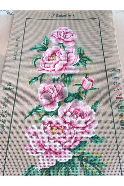 gobelin 30*60 cm goblein güllü goblen ipli