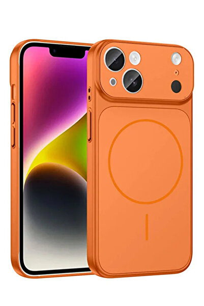 KVK PRİVACY iPhone 13 / 14 Uyumlu 17 Pro Görünümlü Çevirici Kamera Korumalı M...