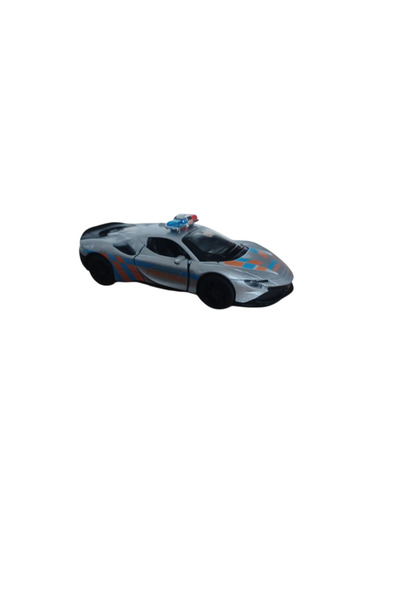 Vision XXI Ferrari SF90 Stradale Police Car, Metallic, Scale 1:36, Spring Mechanism, 12 cm, Grey