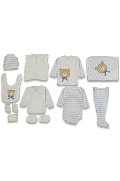 Juuta طقم ملابس داخلية فاخرة مكونة من 10 قطع مطرزة على شكل دب - 100% قطن للمو...