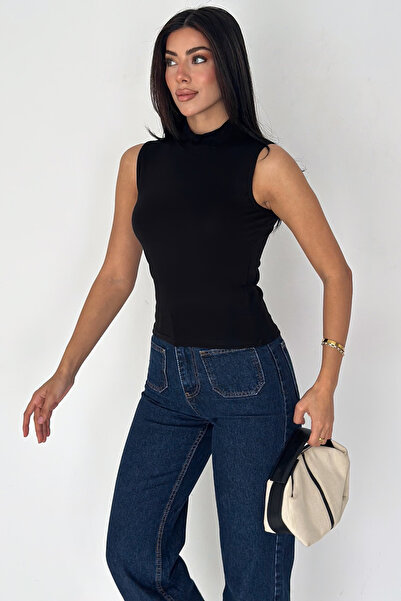 Noa Noa Women's Sleeveless High Neck Basic Bodysuit – Sleek Core