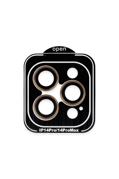 Marsilyan Joko iPhone 14 Pro Max Pvd Metal Camera Lens - Orange