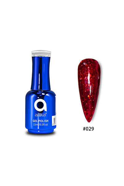 Ailika Glitter Oje Simli Oje Renkli Kalıcı Oje 15ml No:029