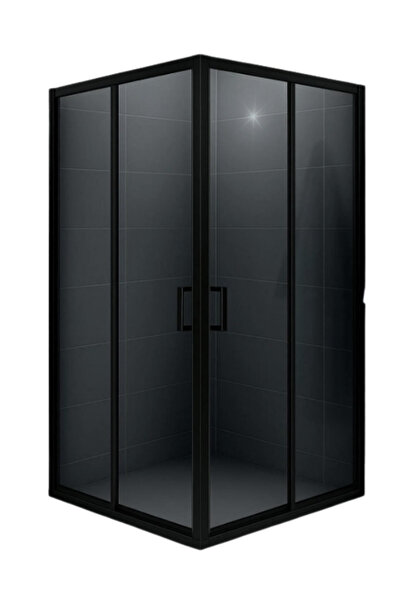 albert dusch Duşakabin Siyah Füme Cam