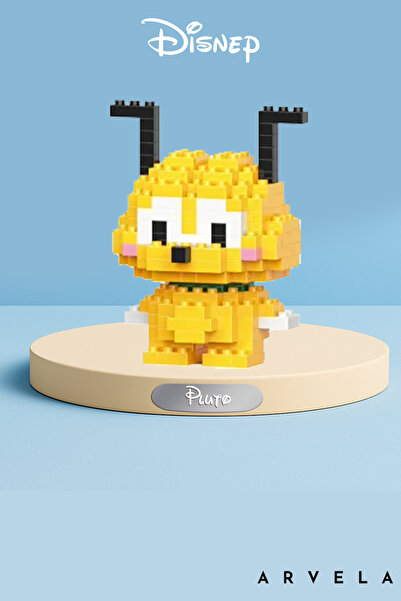 Arvela Disney Pluto Mini Blok Seti – Mikro Yapı Oyuncak Stil Sevimli Köpek Ka...