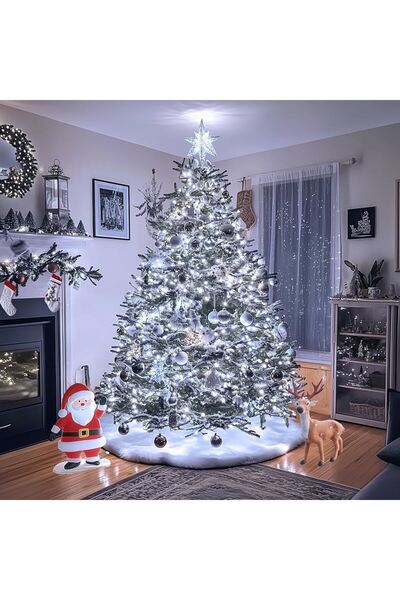 Merry Christmas LED Christmas tree light installation, 16 m, 200 LEDs, cool white, indoor, 8 games