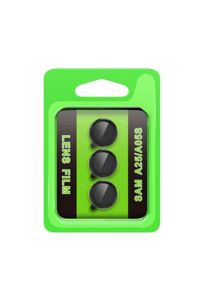 Marsilyan عدسة كاميرا سامسونج جالاكسي A25 5G ريز ميتال - أسود