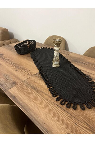 eftlyhome Runner Basket Set, Jute, Wicker, American Service, Cutlery Set, Plate Coaster, Presentation, Bread Basket