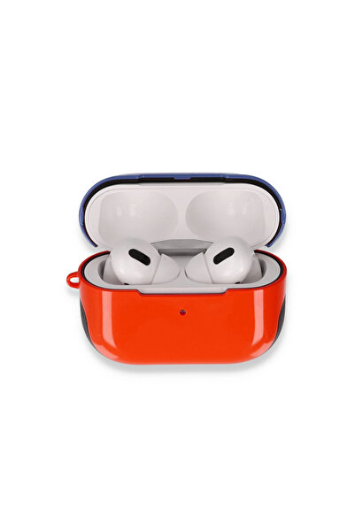 eco port حافظة Airpods Pro (الجيل الأول) 3 في 1 - أحمر-أزرق داكن