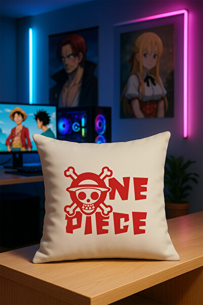 Charmbi Подушка з принтом персонажів аніме One Piece М'яка тканина Двосторонн...