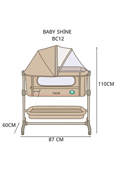 Baby shine Next to Me crib - next to mom - up to 1.5 years