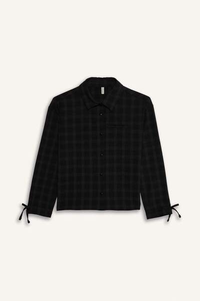 DeFacto Girls' Checkered Long Sleeve Shirt G5227A825Au